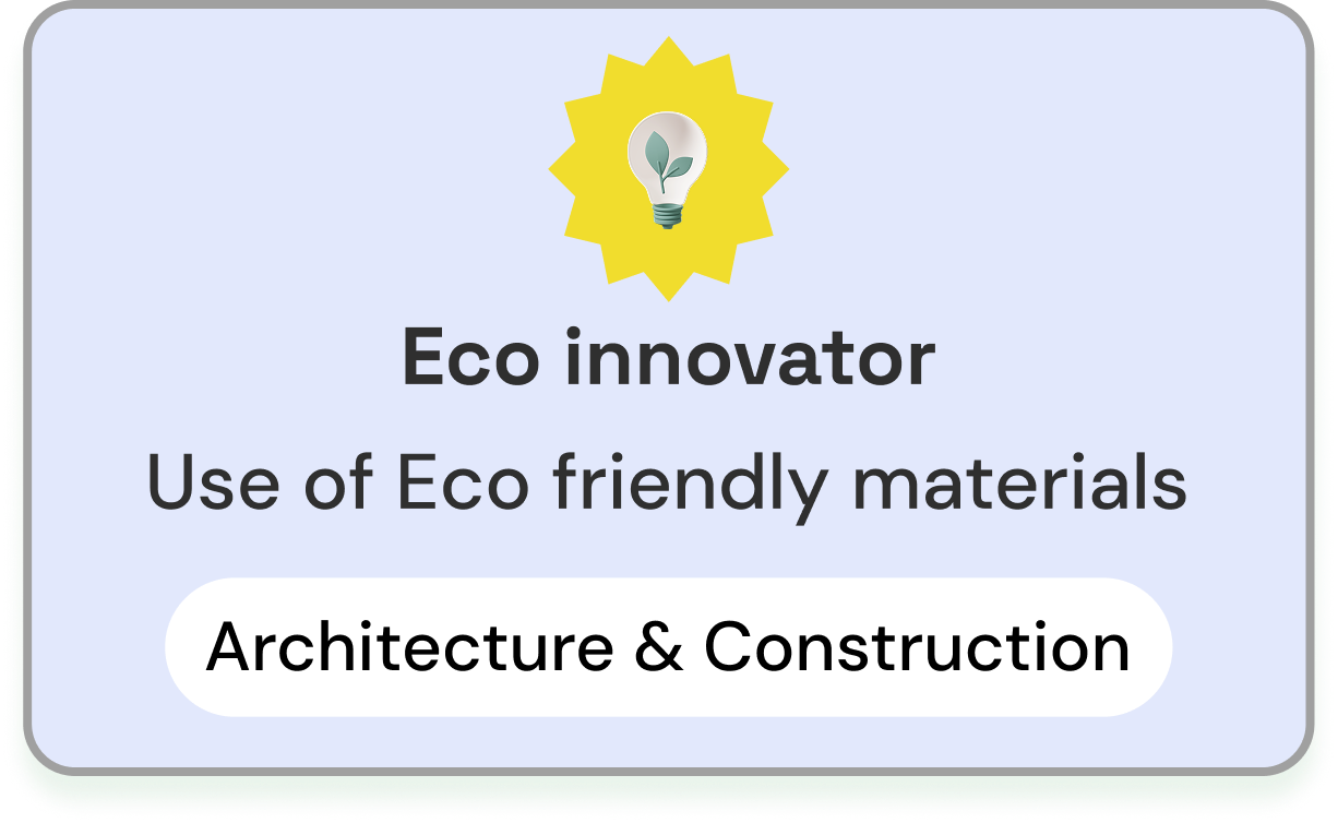 Eco innovator badge